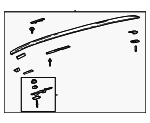 624030R110C0 - Body: Roof Luggage Carrier Side Rail for Toyota Image