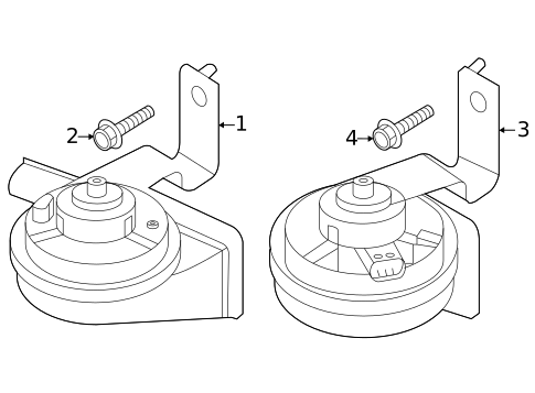 Horn for 2023 Kia Sportage #0