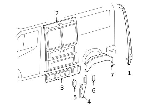 Inner Structure & Rails for 2003 Dodge Sprinter 2500 #3