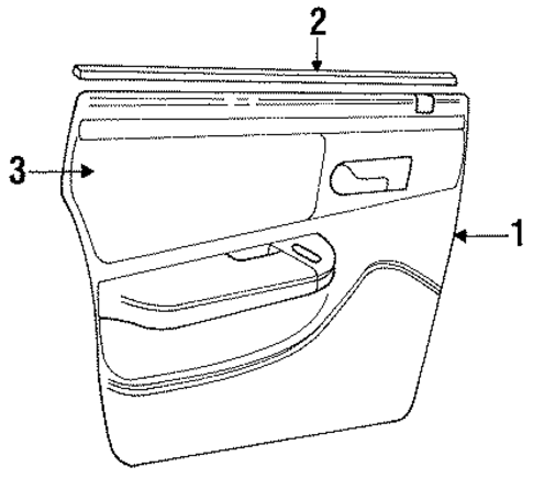 Interior Trim - Rear Door for 1994 Dodge Intrepid #0