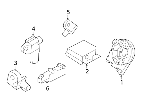 Air Bag Components for 2019 Ford Explorer #1