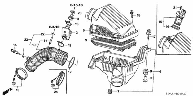 Air Cleaner (L4) for 2006 Honda Accord #0