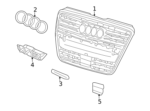 Grille for 2005 Audi A8 Quattro #0