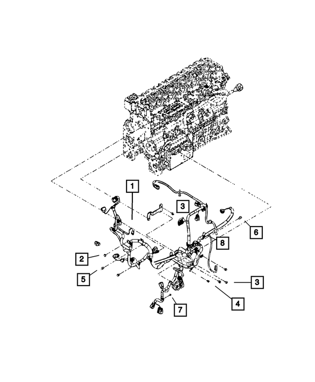 68145661AB - Electrical: Engine Wiring for Mopar Image image