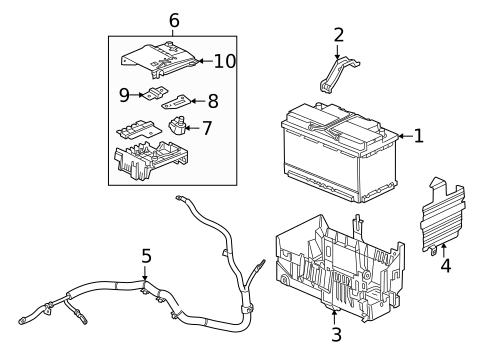 Battery & Related Components for 2017 Buick Cascada #0