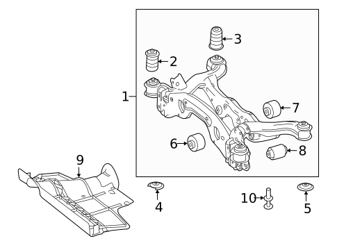 Suspension Mounting for 2021 Mercedes-Benz A 35 AMG&reg; #0