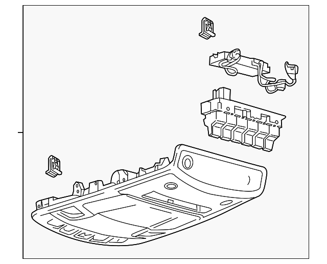 2017-2022 Ford Overhead Console hc3z28519a58lck | TascaParts.com
