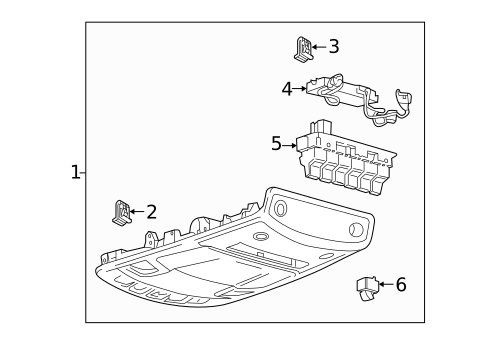 Overhead Console for 2018 Ford F-350 Super Duty #0