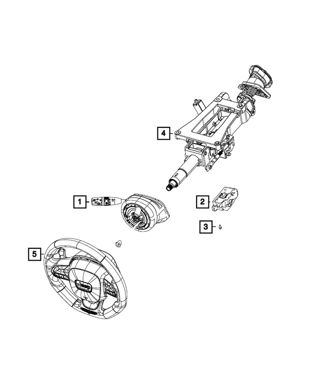 6XK85LU5AA - Electrical: Steering Column Module for Mopar Image image