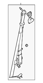 8C3Z26611B68CC - Electrical: Retractor Assembly for Ford: F-250 Super Duty, F-350 Super Duty, F-450 Super Duty Image