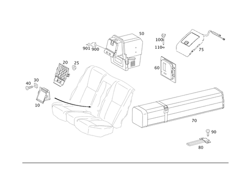 Ski-Bag, Cool Box for 2012 Mercedes-Benz S400 #0
