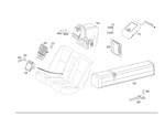 2216802950 - Rear Seat Bench: Trim for Mercedes-Benz Image
