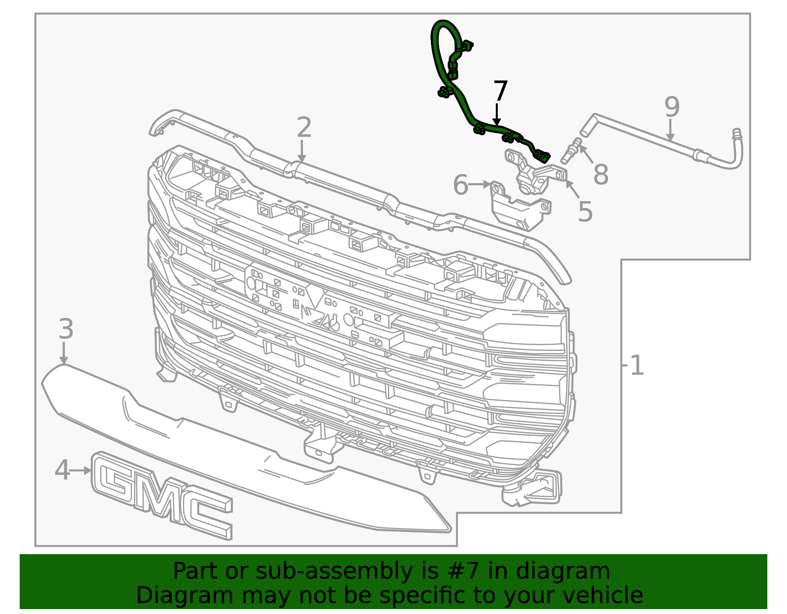 2022-2023 GMC Front View Camera Switch Wiring Harness 85160392 | OEM ...