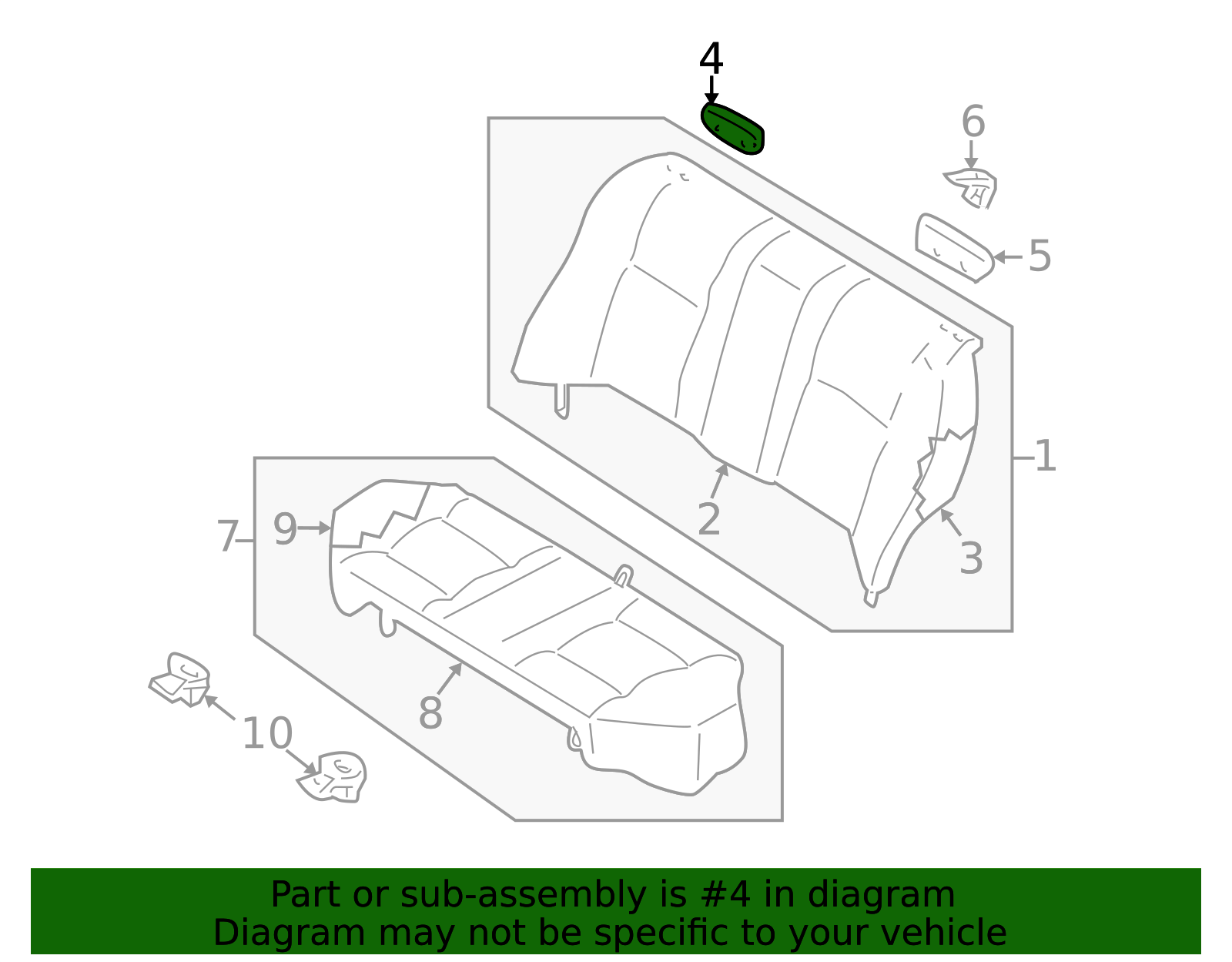 2000-2011 Nissan Seat Belt Guide 88890-6P202 | OEM Parts Online