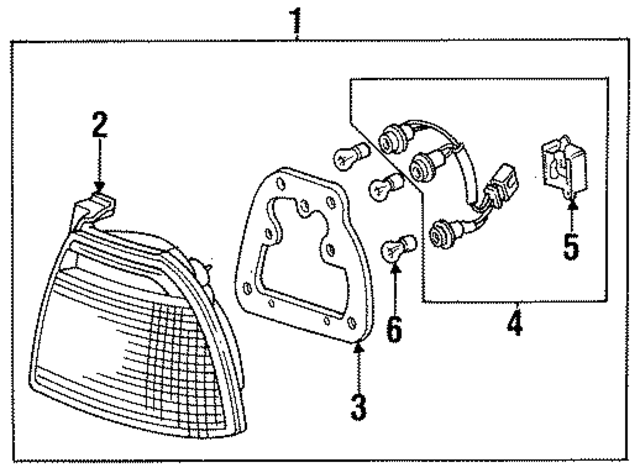 33501SV4A01 - : Tail Light Housing for Honda Image