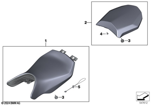 Bench Seat for 2024 BMW-Motorrad R 1250 RS #0