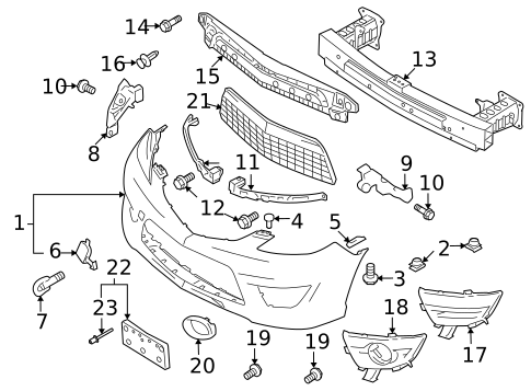 Bumper & Components - Front for 2010 Mazda 5 #0