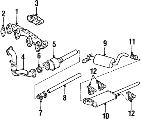 Exhaust Manifold for 1999 Volkswagen Jetta #0