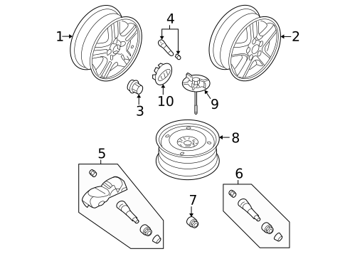 Tire Pressure Monitor Components for 2009 Kia Sportage #1