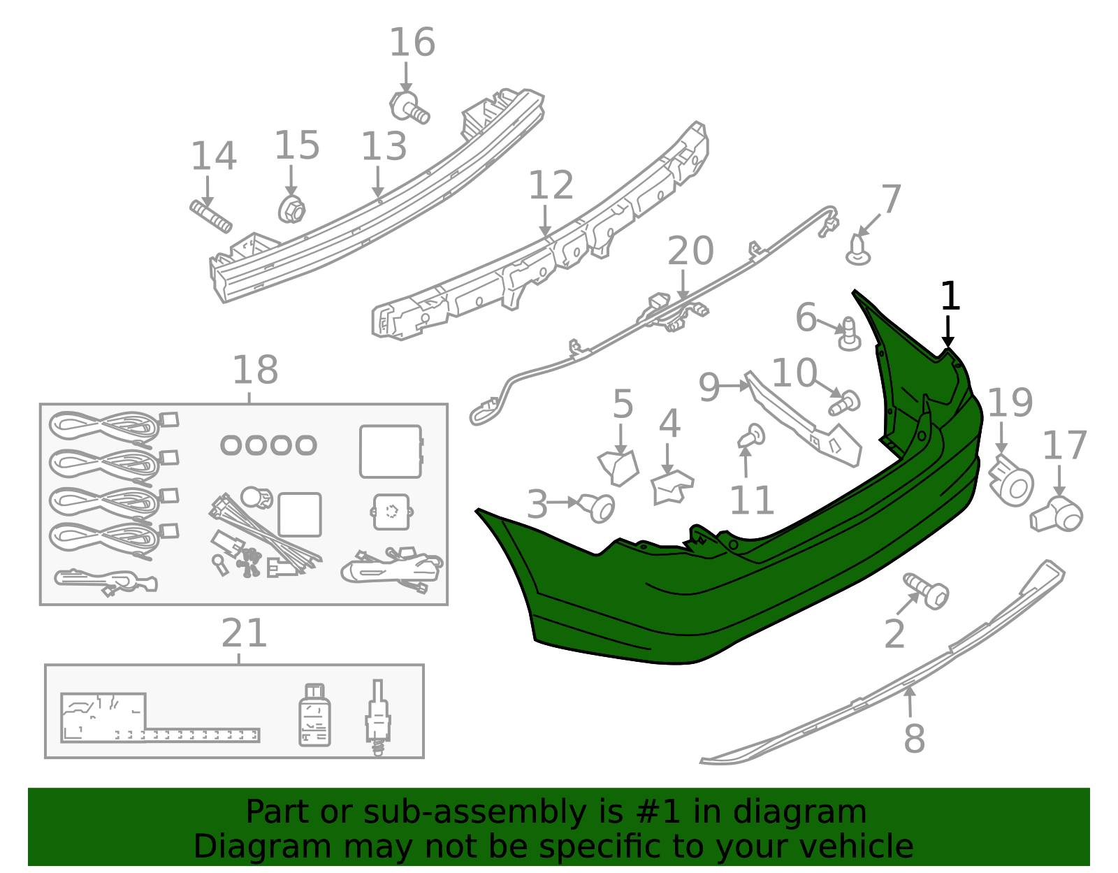 AE5Z-17K835-AAPTM - Bumper Cover - 2010-2012 Ford Fusion