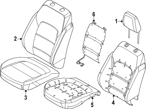 Driver Seat Components for 2025 Ford Bronco Sport #0