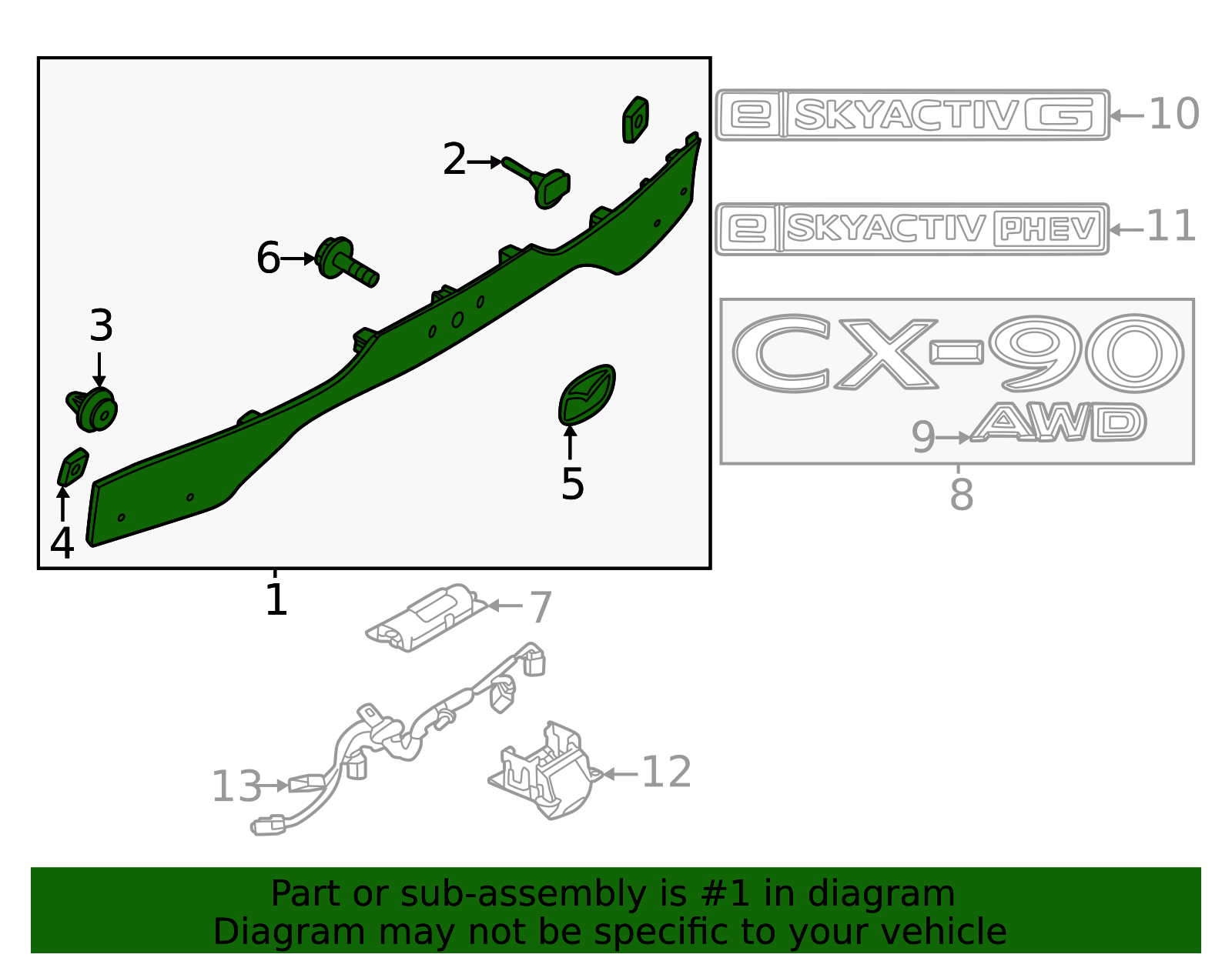 KMV6-50-850A-51 - Applique Panel - 2024-2025 Mazda | Mazda Swag