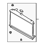 BP4W15200A - Cooling System: Radiator for Mazda: Miata Image