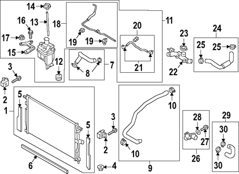 Radiator & Components for 2022 Mazda 3 #0