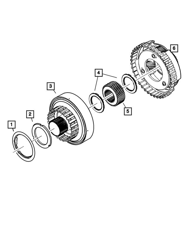 4799459 - Automatic Transmission Multi-Speed: Needle Roller Thrust Bearing for Mopar Image