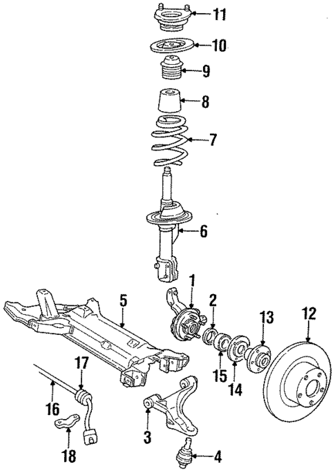 Suspension Components for 1993 Chrysler LeBaron #0