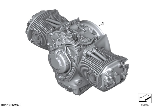 11009831971 - : Engine - Black for BMW-Motorrad Image