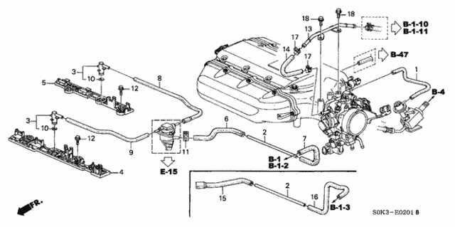 Tubing ('00-'03) for 2003 Acura TL #0
