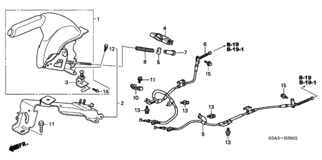 Parking Brake (2) for 2003 Honda Civic #0
