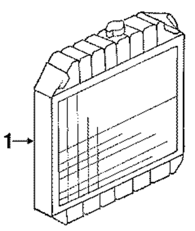 FOUZ8005B - Cooling System: Radiator Assembly for Ford: E-150 Econoline, E-150 Econoline Club Wagon, E-250 Econoline, E-250 Econoline Club Wagon, E-350 Econoline, E-350 Econoline Club Wagon Image