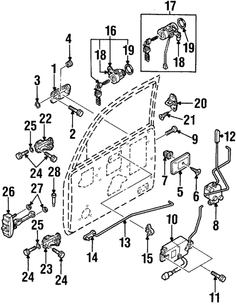 Front Door for 2001 Isuzu VehiCROSS #0
