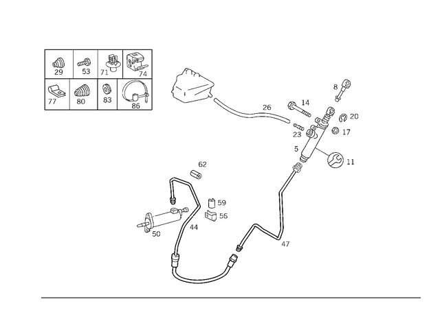 9973620 - Pedal Assembly: Closing Cap for Mercedes-Benz Image image