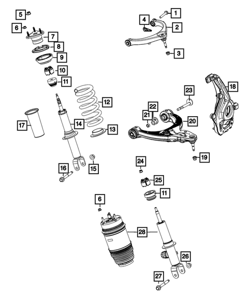 Front Suspension, Strut and Cradle for 2023 Jeep Grand Wagoneer #0