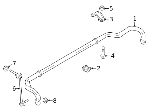 Stabilizer Bar & Components for 2020 Porsche 911 #2