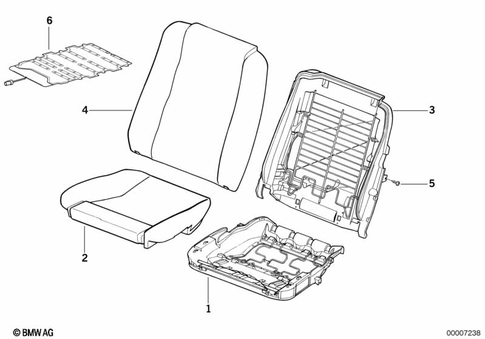 Front Seat for 1992 BMW 850Ci #18