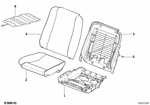 52101940867 - Seats: Seat Pan for BMW: 840Ci, 840i, 850Ci, 850CSi Image image