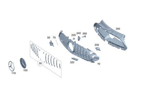 Radiator Grille for 2022 Mercedes-Benz SL63 AMG #0