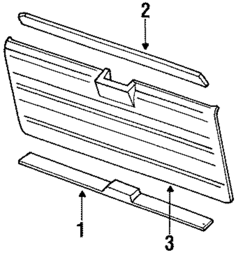 Interior Trim for 1988 Nissan Pathfinder #1