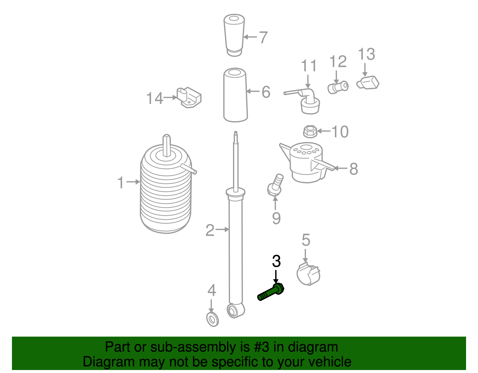 Suspension Shock Absorber Bolt - Porsche (N-105-008-02)