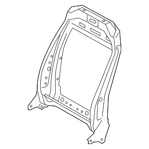 NU5Z7861018D - Body: Seat Back Frame for Ford Image