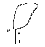 6787150060 - Body: Door Weather-strip for Lexus: LS460 Image