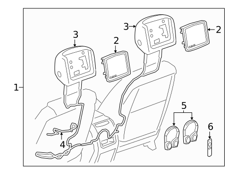 Entertainment System Components for 2022 Cadillac XT6 #0