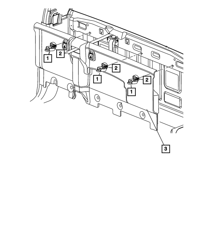 5GR33ZJ8AF - Interior Trim: Cab Back Trim Panel for Mopar Image image