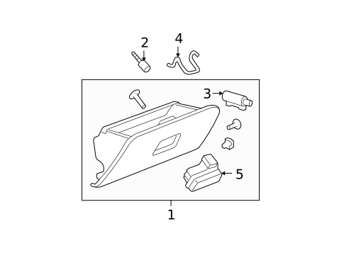 Glove Box for 2010 Chevrolet HHR #0