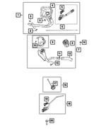 6512375AA - Fuel and Accelerator Pedal: Hose Clamp for Ram: 2500, 3500 Image