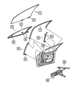 4780080AF - : Door Glass Channel, Right Front for Mopar Image
